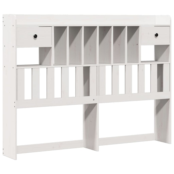 vidaXL Letto Libreria senza Materasso Bianco 140x200 cm Legno di Pino