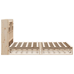 vidaXL Letto Libreria senza Materasso 150x200 cm in Legno di Pino