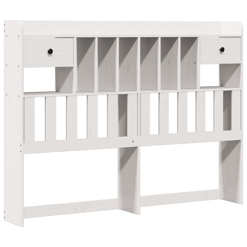 vidaXL Letto Libreria senza Materasso Bianco 150x200 cm Legno di Pino