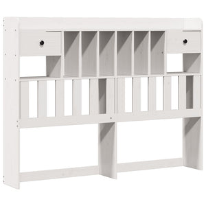 vidaXL Letto Libreria senza Materasso Bianco 150x200 cm Legno di Pino