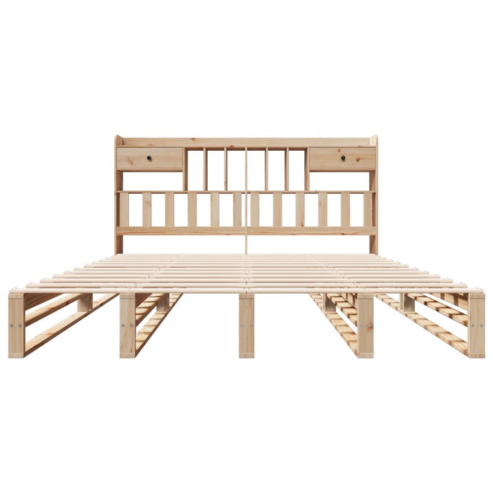 Letto Libreria senza Materasso 180x200 cm in Legno di Pino 3323968