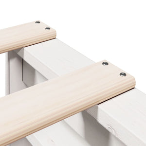 vidaXL Giroletto con Libreria senza Materasso 180x200 cm in Legno Pino