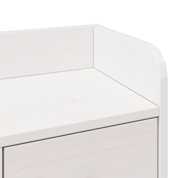 vidaXL Giroletto con Libreria senza Materasso 180x200 cm in Legno Pino