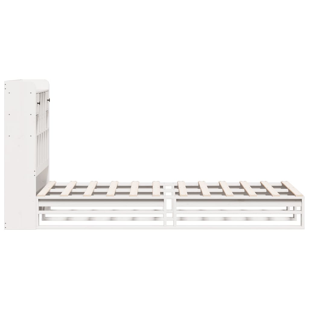vidaXL Letto con Libreria senza Materasso 75x190 cm in Legno Pino