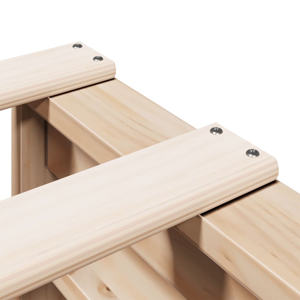 vidaXL Letto Libreria senza Materasso 135x190 cm in Legno di Pino