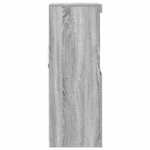 vidaXL Credenza Grigio Sonoma 81x37x100 cm in Legno Multistrato