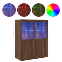 vidaXL Credenza Rovere Marrone 81x37x100 cm in Legno Multistrato