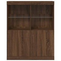 vidaXL Credenza Rovere Marrone 81x37x100 cm in Legno Multistrato