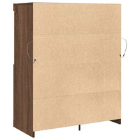 vidaXL Credenza Rovere Marrone 81x37x100 cm in Legno Multistrato