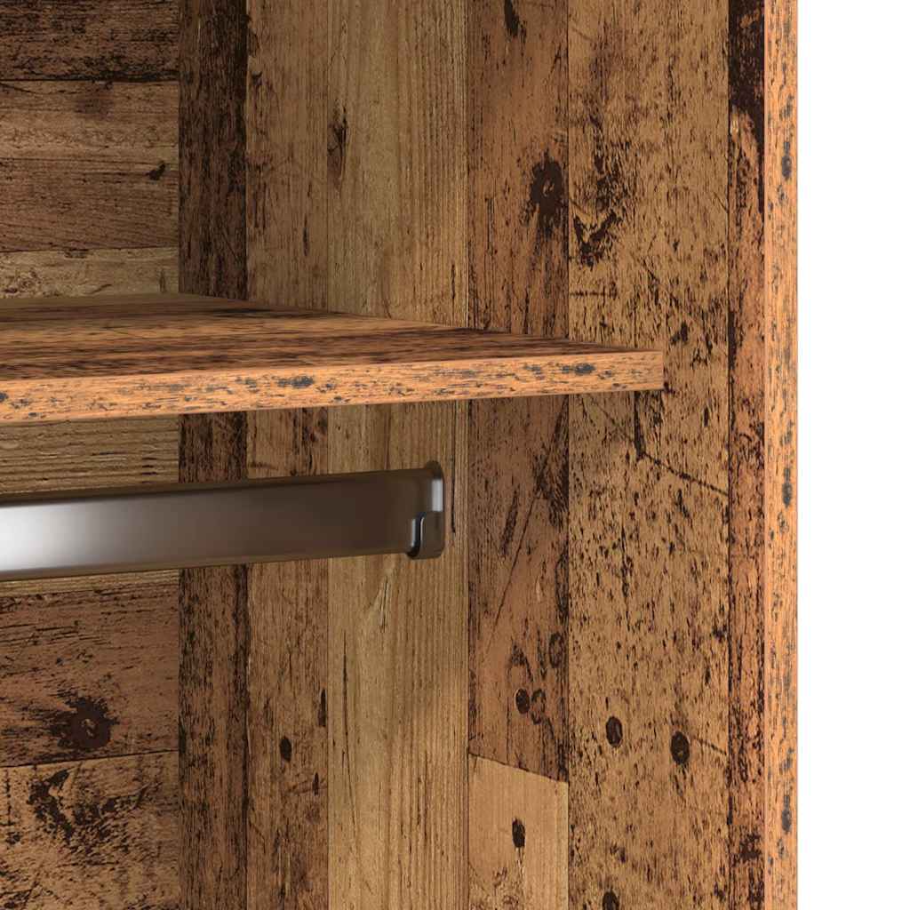 Armadio Legno Antico 100x50x200 cm in Legno Multistrato