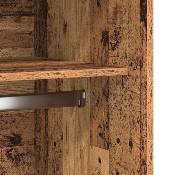 Armadio Legno Antico 100x50x200 cm in Legno Multistrato
