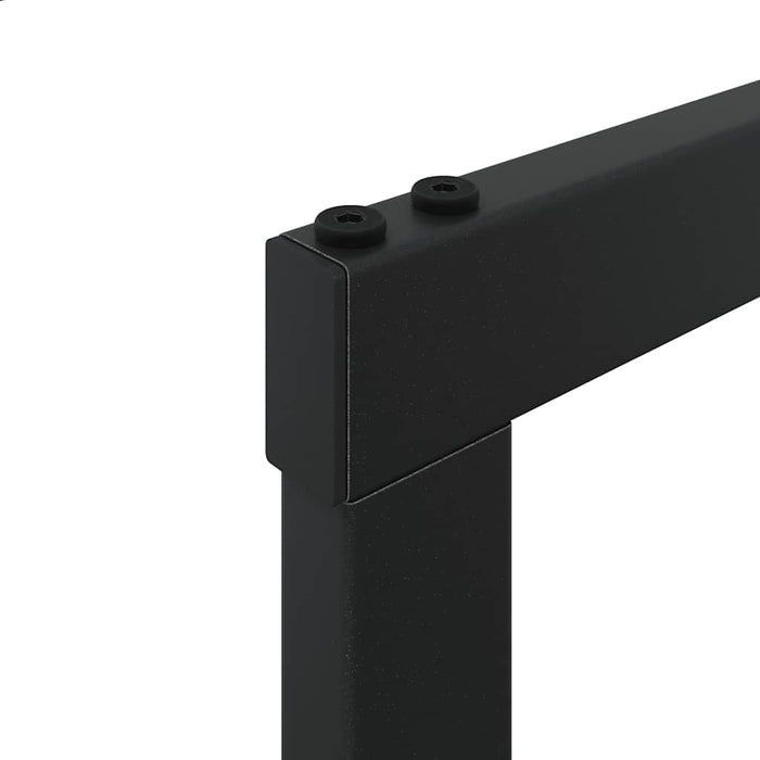 Rastrelliera per Legna da Ardere Nera 55x30x61 cm in Acciaio 4018464