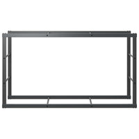 Rastrelliera per Legna da Ardere Nera 110x30x61 cm in Acciaio 4018466