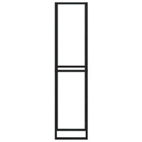 Rastrelliera per Legna da Ardere Nera 50x30x209 cm in Acciaio 4018468