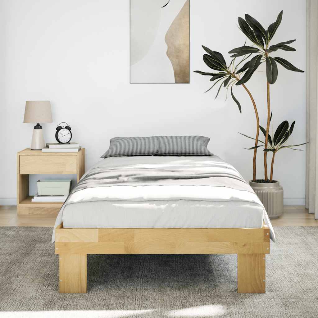 Struttura Letto Senza Materasso 90x200 cm in Legno Massello 851948