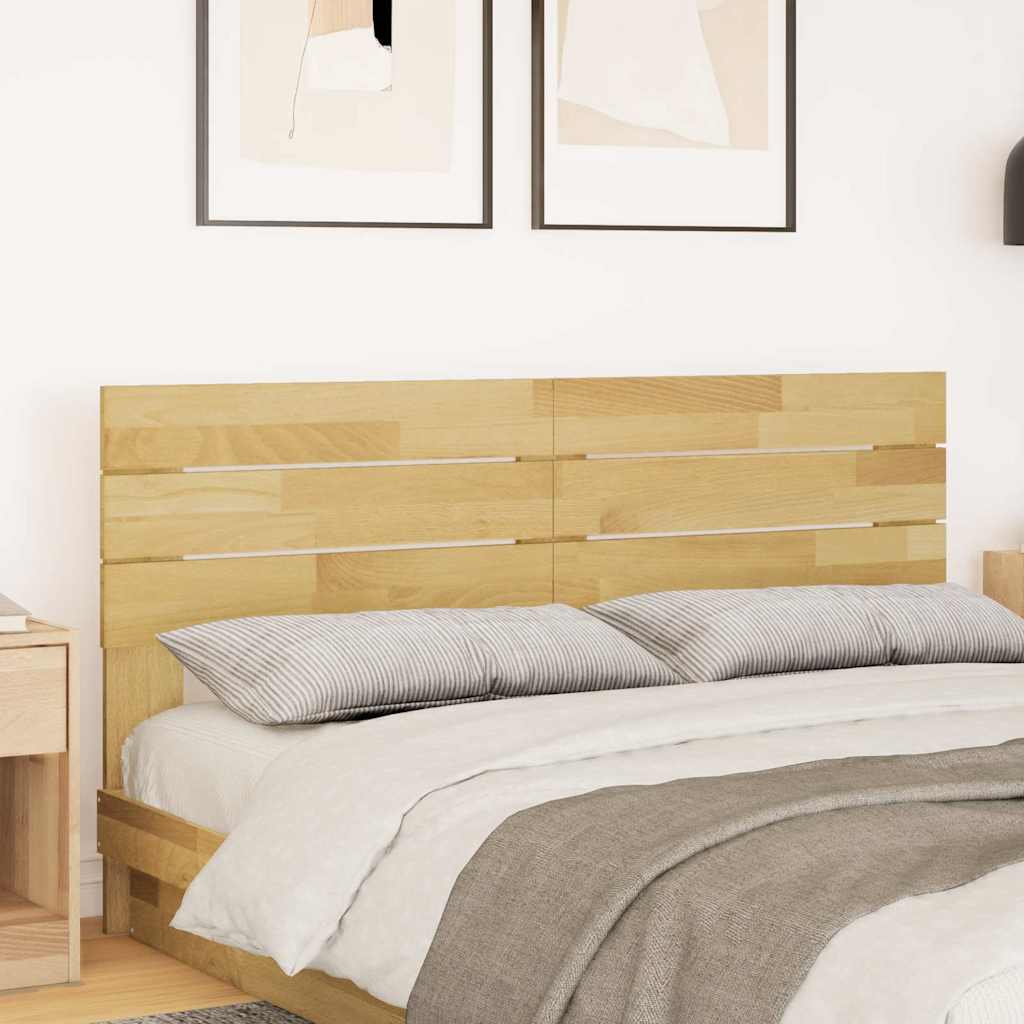 vidaXL Testiera 135 cm in Legno Massello di Rovere