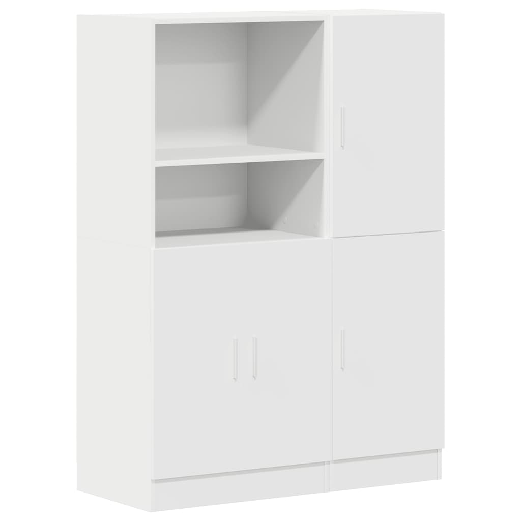 Set di Mobili da Cucina 2 pz Bianco in Truciolato 3324142
