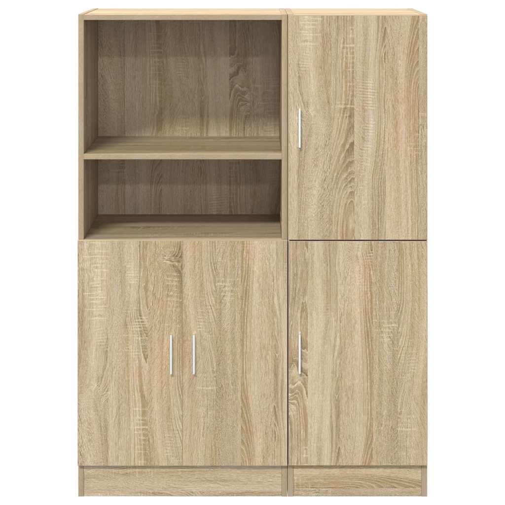 vidaXL Set di Mobili da Cucina 2 pz Rovere Sonoma in Truciolato