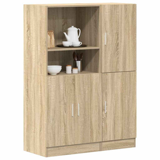 vidaXL Set di Mobili da Cucina 2 pz Rovere Sonoma in Truciolato