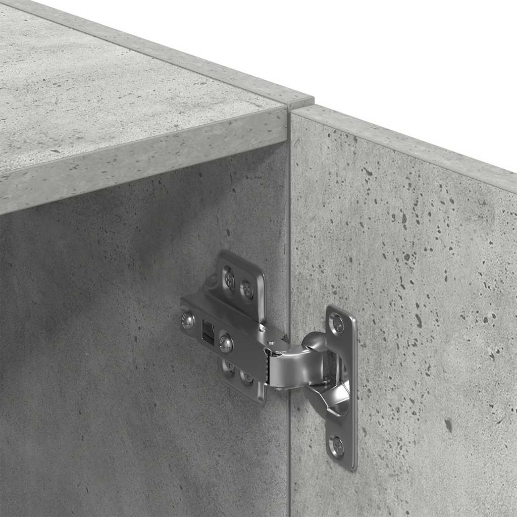 vidaXL Set di Mobili da Cucina 2 pz Grigio Cemento in Truciolato