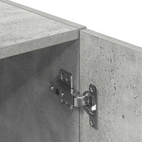 vidaXL Set di Mobili da Cucina 2 pz Grigio Cemento in Truciolato