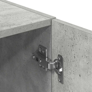 vidaXL Set di Mobili da Cucina 2 pz Grigio Cemento in Truciolato