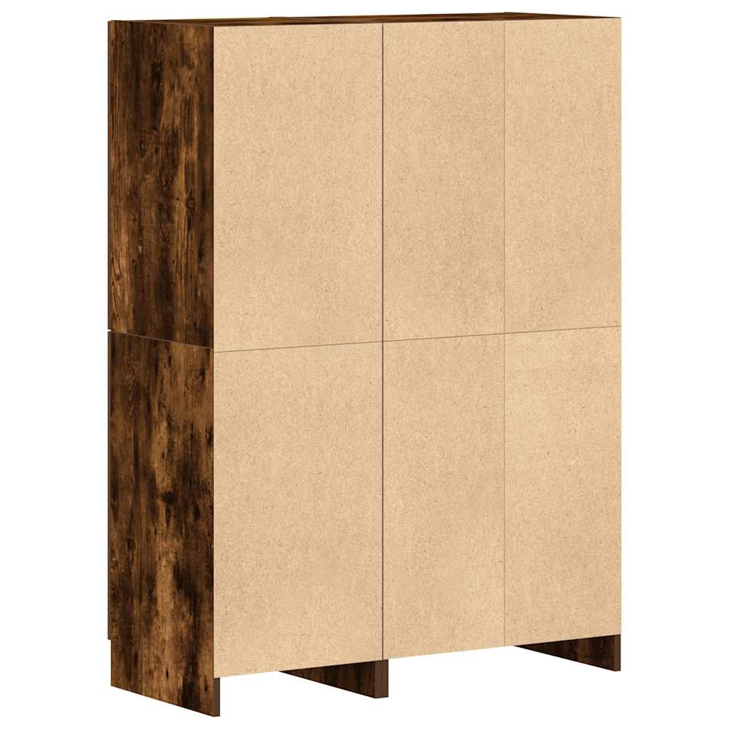 vidaXL Set di Mobili da Cucina 2 pz Rovere Fumo in Truciolato