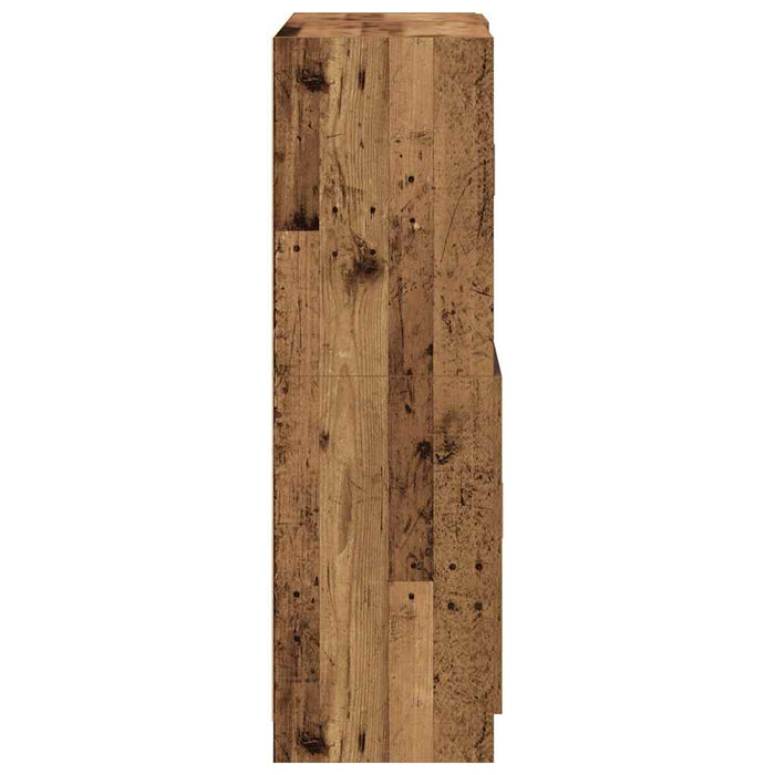 Set di Mobili da Cucina 2 pz-Armadietto Cucina Legno Antico in Truciolato