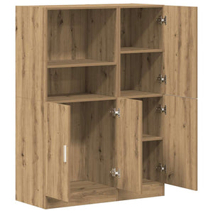 Set di Mobili da Cucina 2 pz Rovere Marrone in Truciolato 3324150