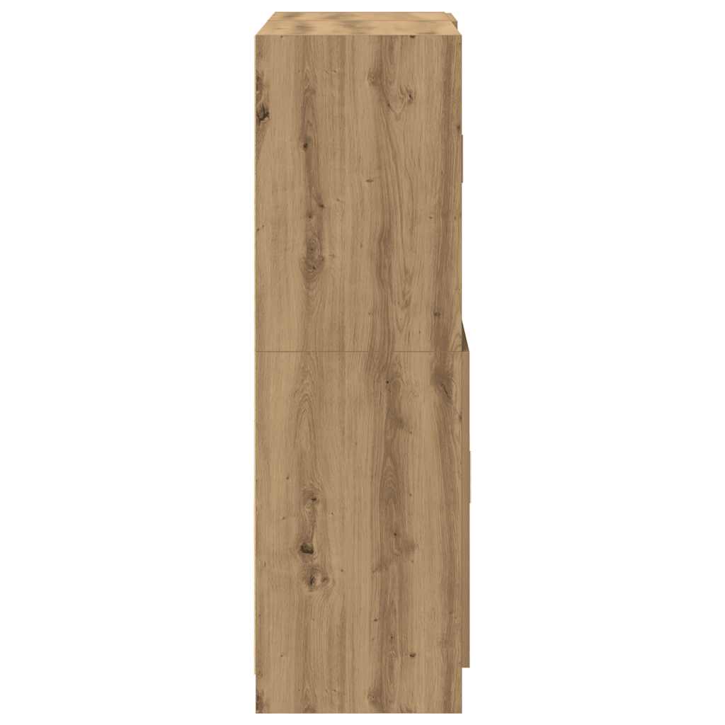 Set di Mobili da Cucina 2 pz Rovere Marrone in Truciolato 3324150