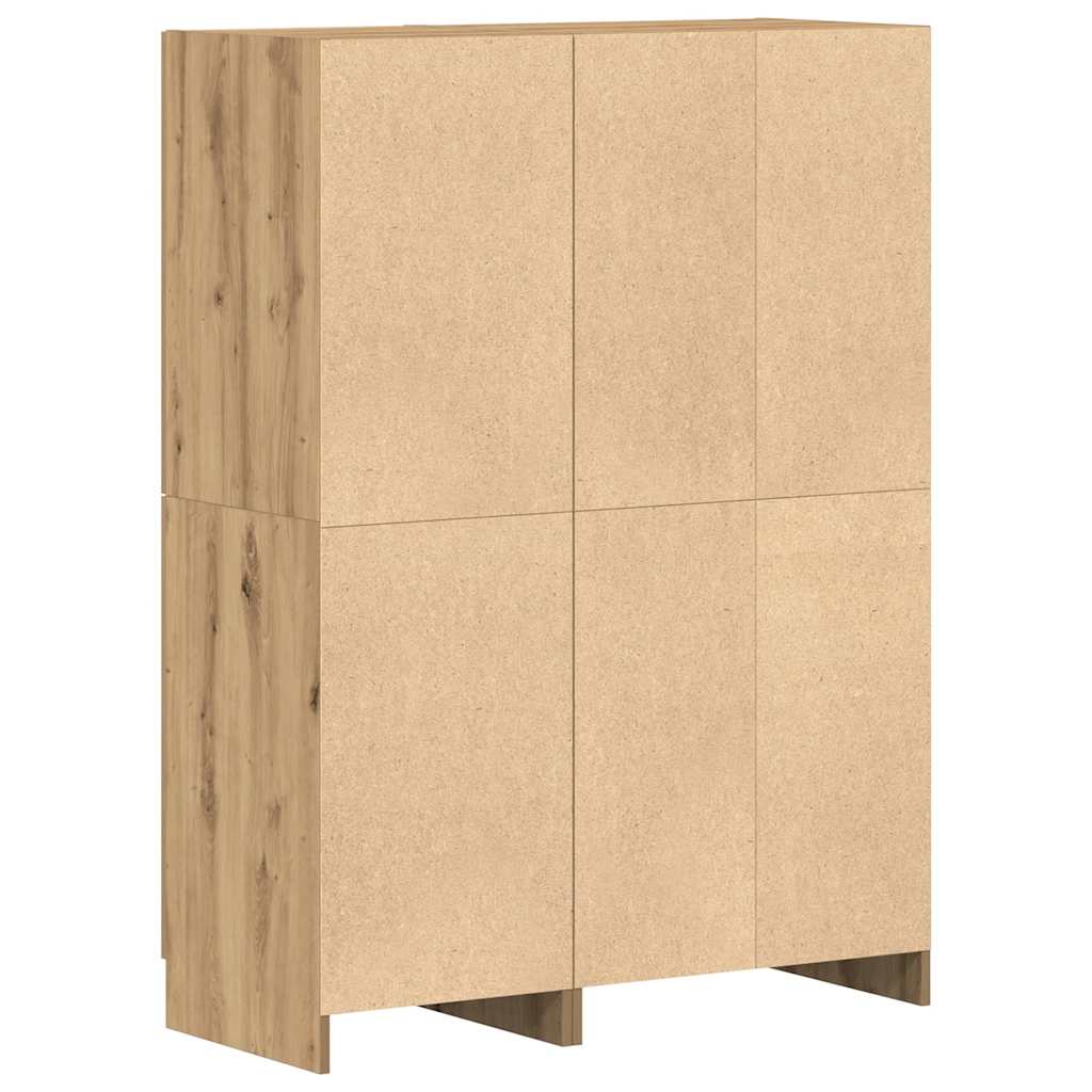 vidaXL Set di Mobili da Cucina 2 pz Rovere Marrone in Truciolato