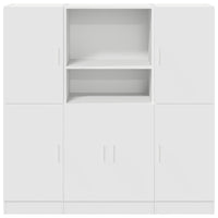 vidaXL Set di Mobili da Cucina 3 pz Bianco in Truciolato