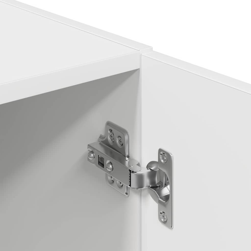 vidaXL Set di Mobili da Cucina 3 pz Bianco in Truciolato