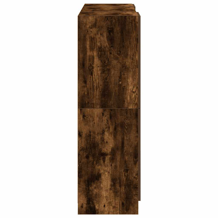 Set di Mobili da Cucina 3 pz-Armadietto Cucina Rovere Fumo in Truciolato