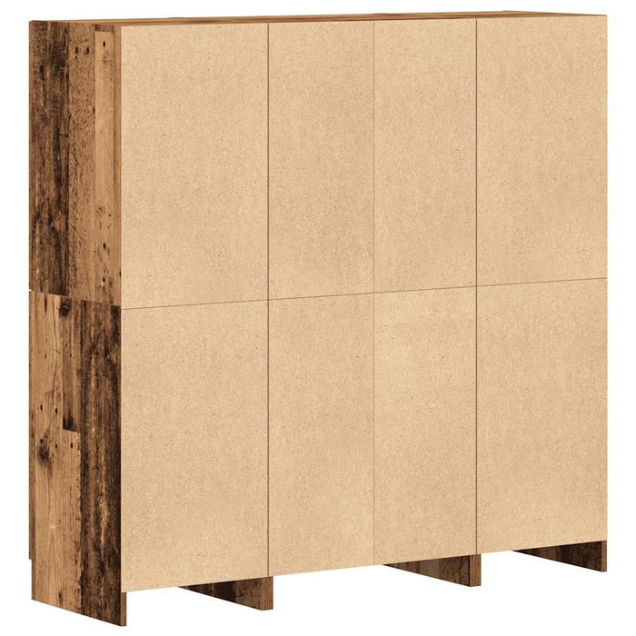 Set di Mobili da Cucina 3 pz-Armadietto Cucina Legno Antico in Truciolato