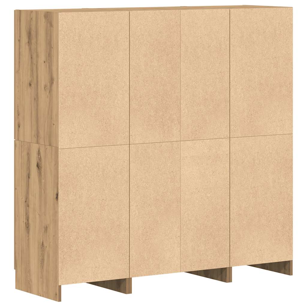 Set di Mobili da Cucina 3 pz-Armadietto Cucina Rovere Marrone in Truciolato