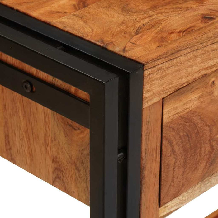 Tavoli consolle 2 pcs Marrone Legno Di Acacia Massello 3324224