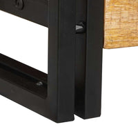 vidaXL Tavolo consolle 2 pcs Marrone Legno massello di mango ruvido