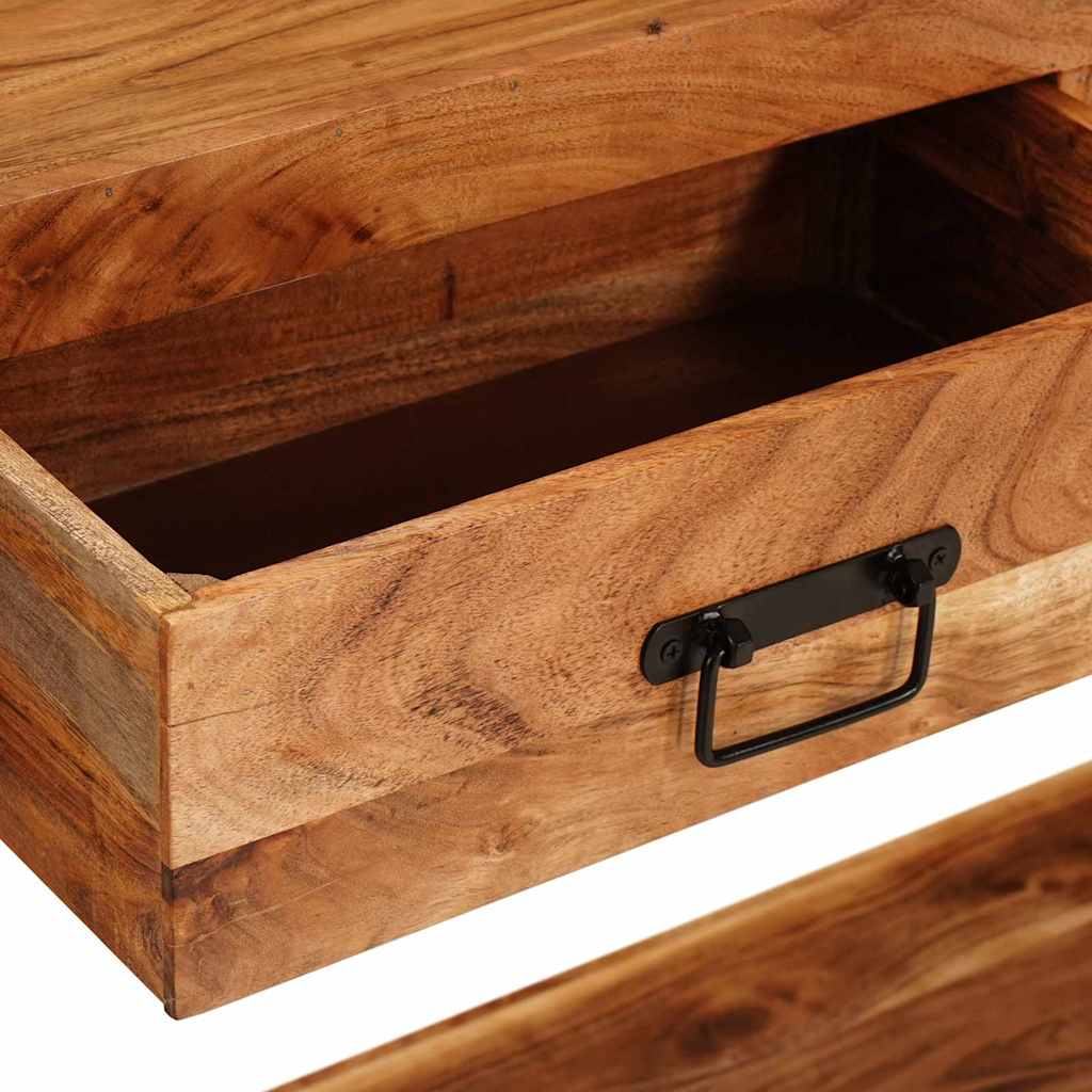 vidaXL Tavoli consolle Altro 2 pcs Marrone Legno massello di acacia