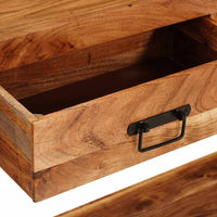 vidaXL Tavoli consolle Altro 2 pcs Marrone Legno massello di acacia