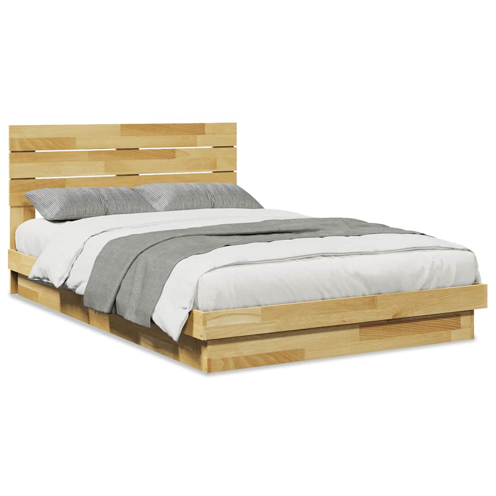 vidaXL Struttura Letto con Testiera senza Materasso 120x190 cm