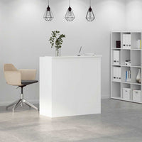 Banco Reception Bianco 100x50x103,5 cm in Legno Multistrato 3324160