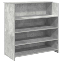 Banco Reception Grigio Cemento 100x50x103,5cm Legno Multistrato 3324163