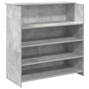 Banco Reception Grigio Cemento 100x50x103,5cm Legno Multistrato 3324163
