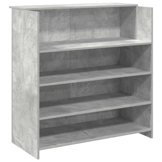 Banco Reception Grigio Cemento 100x50x103,5cm Legno Multistrato 3324163