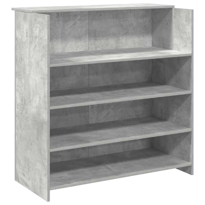 Banco Reception Grigio Cemento 100x50x103,5cm Legno Multistrato 3324163