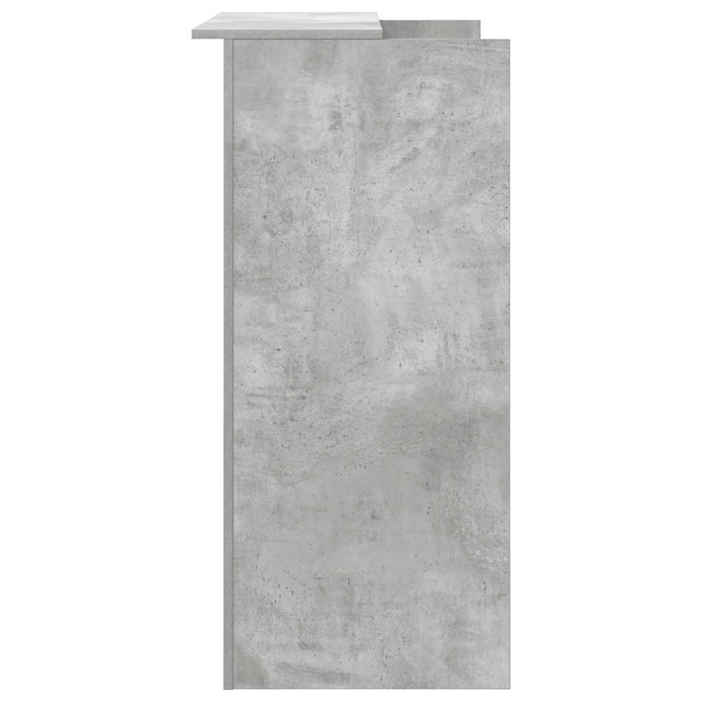 Banco Reception Grigio Cemento 100x50x103,5cm Legno Multistrato