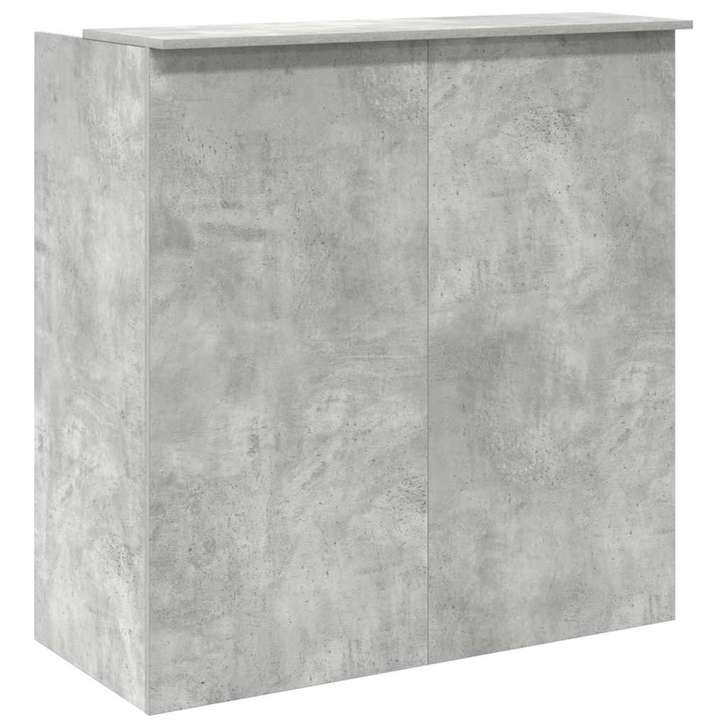 Banco Reception Grigio Cemento 100x50x103,5cm Legno Multistrato