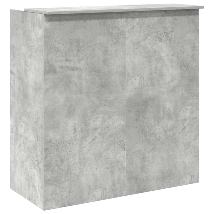 Banco Reception Grigio Cemento 100x50x103,5cm Legno Multistrato