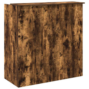 vidaXL Banco Reception Rovere Fumo 100x50x103,5cm in Legno Multistrato